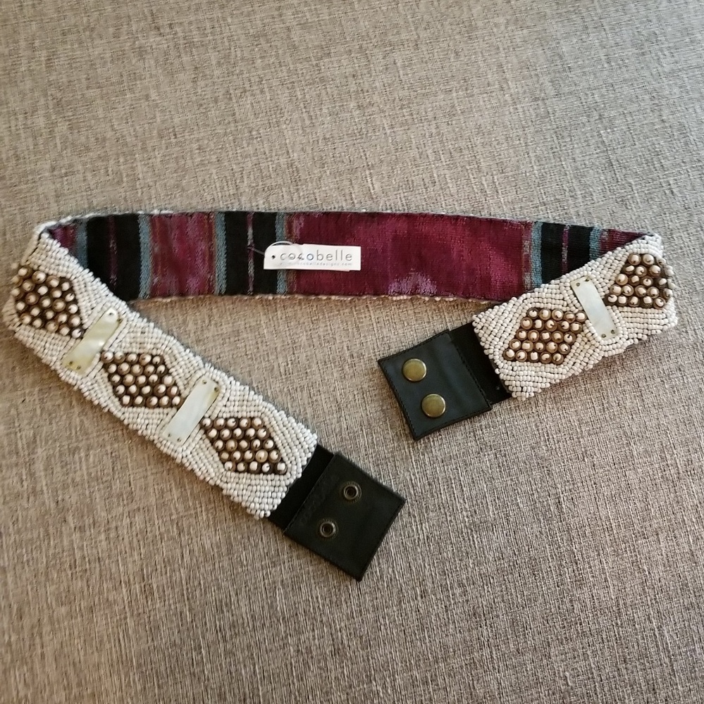 Women's handmade reversible belt